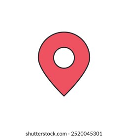 Pin Location icon. map markers. map pin symbol template for graphic and web design collection logo vector illustration