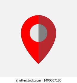 Pin Location Icon. Map Pointer Vector, Sign and Symbol for Design, Presentation, Website or Apps Elements.