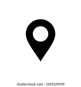 Pin location icon. Map pin icon vector isolated