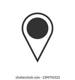 Pin Location Icon. Mark, Location, Place or Position Illustration As A Simple Vector, Trendy Sign & Symbol for Design and Websites, Presentation or Application.