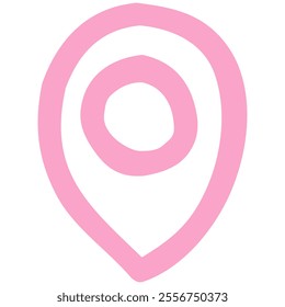 Pin location icon. Modern map marker in marker style. Location icon isolated on transparent background