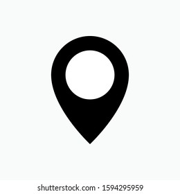 Pin Location Icon. Object, Place.  Position Symbol. Applied for Design, Presentation, Website or Apps Elements - Vector.