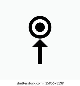 
Pin Location Icon - Object Place Illustration, As A Simple Vector Sign and Symbol for Design, Presentation, Website or Apps Elements.