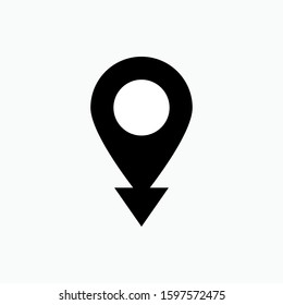 Pin Location Icon - Object Place Illustration, As A Simple Vector Sign and Symbol for Design, Presentation, Website or Apps Elements.