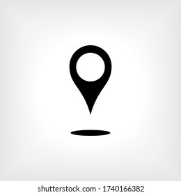 Icono de ubicación de anclaje. Colocar o marcar el signo. Símbolo de mapas - Ilustración vectorial para diseño y sitios web, presentación o aplicación. 