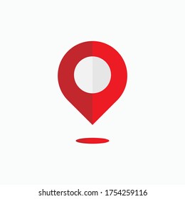 Pin Location Icon. Place Symbol - Vector.