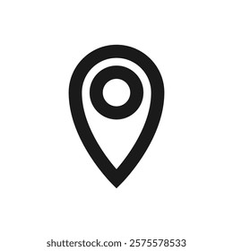 Pin Location icon. Point location icon symbol.
