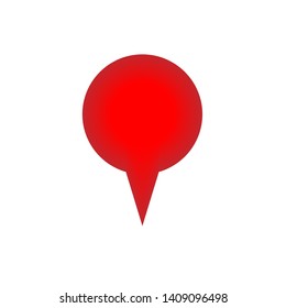 Pin Location Icon. Pointer or Navigation Illustration As A Simple Vector Sign & Trendy Symbol for Design and Websites, Presentation or Application.