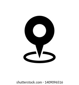 Pin Location Icon. Pointer or Navigation Illustration As A Simple Vector Sign & Trendy Symbol for Design and Websites, Presentation or Application.