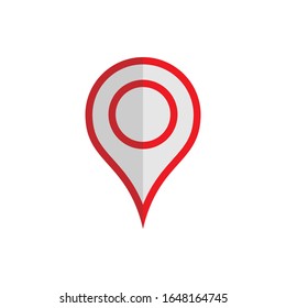 Pin Location Icon. Pointer or Navigation Illustration As A Simple Vector Sign & Trendy Symbol for Design and Websites, Presentation or Apps Elements.