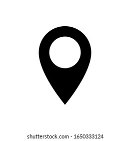 Pin Location Icon. Pointer or Navigation Illustration As A Simple Vector Sign & Trendy Symbol for Design and Websites, Presentation or Apps Elements