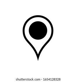 Pin Location Icon. Pointer or Navigation Illustration As A Simple Vector Sign & Trendy Symbol for Design and Websites, Presentation or Apps Elements.