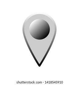 Pin Location Icon. Position, Destination. Mark Symbol for Info Graphics, Design Elements, Websites, Presentation and Application - Vector.