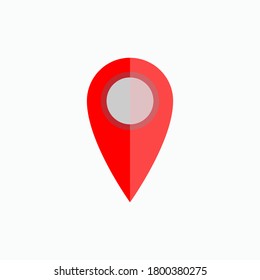 Pin Location Icon. Position Symbol - Vector.