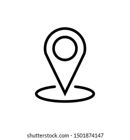 Pin Location Icon Symbol Vector