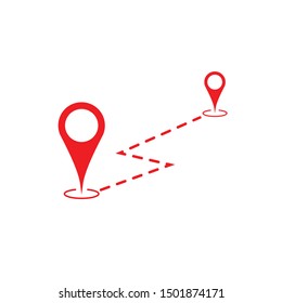 Pin Location Icon Symbol Vector