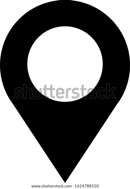 Pin location icon, trendy\
style