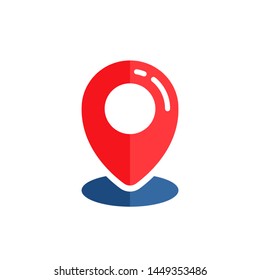 pin location icon vector design. pin map sign symbol design
