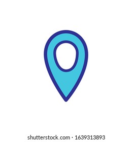 Pin location icon vector design template