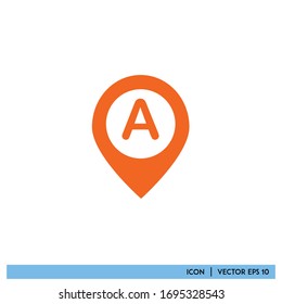 pin location icon vector design illustration