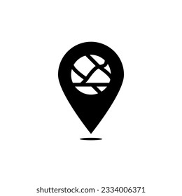 pin location icon vector design templates