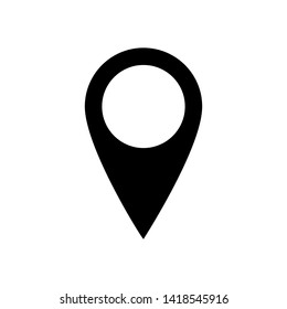 Pin Location Icon Vector - Flat and Trendy Sign / Symbol Illustration.