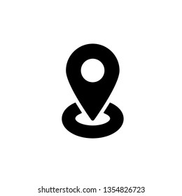 Pin Location Icon Vector Illustration Logo Template