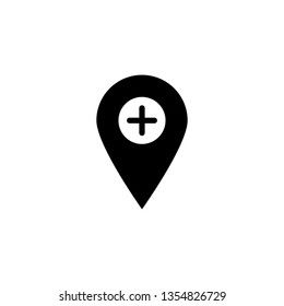 Pin Location Icon Vector Illustration Logo Template