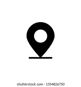 Pin Location Icon Vector Illustration Logo Template