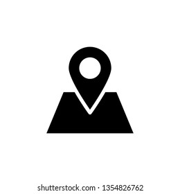 Pin Location Icon Vector Illustration Logo Template