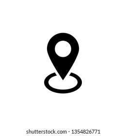 Pin Location Icon Vector Illustration Logo Template