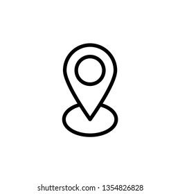 Pin Location Icon Vector Illustration Logo Template