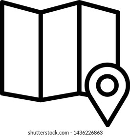 Pin Location Icon Vector Illustration Logo Template