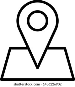 Pin Location Icon Vector Illustration Logo Template