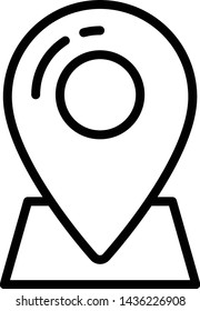 Pin Location Icon Vector Illustration Logo Template