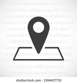 Pin Location Icon Vector Illustration  