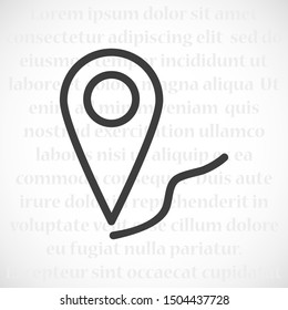Pin Location Icon Vector Illustration Pin 