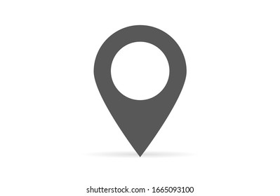 Icono de localización de clavijas Ilustración Ilustración de clavija plana ilustración vectorial de punto plano. Marca de puntero Gps. Icono de mapa de ubicación en el icono de puntero de mapa de fondo blanco. Símbolo de localización GPS