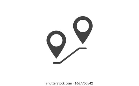Illustration der Vektorillustration des Stiftstandortes 