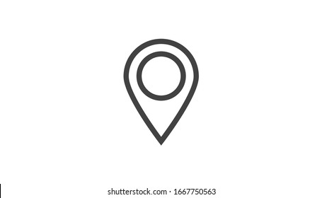 Pin Location Icon Vector Illustration  