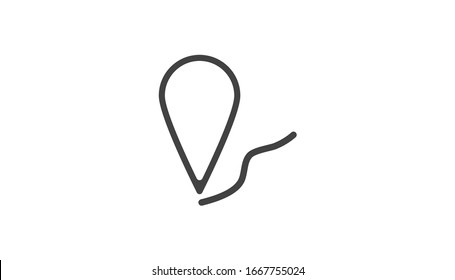 Icono de localización de clavijas Ilustración Ilustración de clavija plana ilustración vectorial de punto plano. Marca de puntero Gps. Icono de mapa de ubicación en el icono de puntero de mapa de fondo blanco. Símbolo de localización GPS