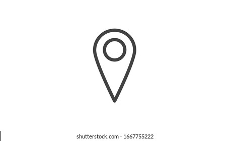 Icono de localización de clavijas Ilustración Ilustración de clavija plana ilustración vectorial de punto plano. Marca de puntero Gps. Icono de mapa de ubicación en el icono de puntero de mapa de fondo blanco. Símbolo de localización GPS