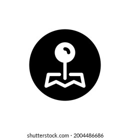 pin location icon and  Vector illustration isolated on a white background. Premium quality for mobile apps, user interface, presentation, and website. pixel perfect icon