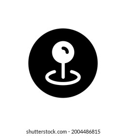 pin location icon and  Vector illustration isolated on a white background. Premium quality for mobile apps, user interface, presentation, and website. pixel perfect icon