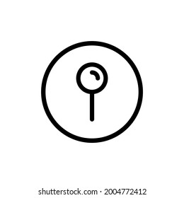icono de ubicación de anclaje e ilustración de vector aislados en un fondo blanco. Calidad premium para aplicaciones móviles, interfaz de usuario, presentación y sitio web. icono de píxel perfecto
