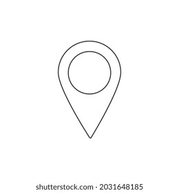Pin Location icon vector illustration.