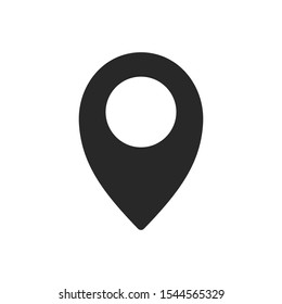 Pin location icon vector isolated symbol illustration EPS 10
