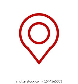 Pin location icon vector isolated symbol illustration EPS 10