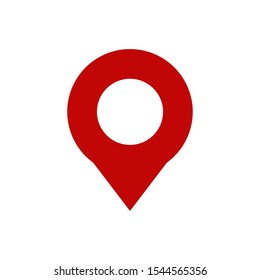 Pin location icon vector isolated symbol illustration EPS 10