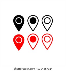 Icono de ubicación de anclaje logotipo vectorial